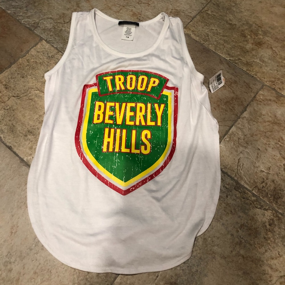 NWT girls 7/8 Troop Beverly Hills tank top